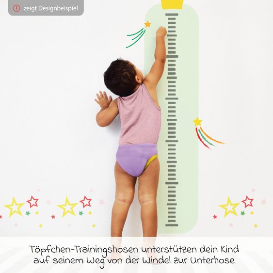 Bambino Mio Töpfchen-Trainingshose 2er Pack - Revolutionäre wiederverwendbare Windelhose - Knurr & Wuschel - Gr. 2-3 Jahre