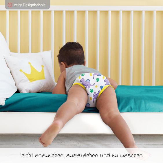 Bambino Mio Töpfchen-Trainingshose 2er Pack - Revolutionäre wiederverwendbare Windelhose - Knurr & Wuschel - Gr. 2-3 Jahre