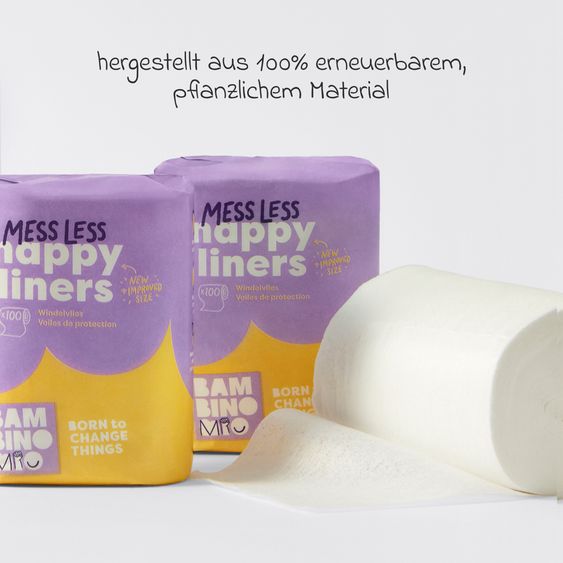 Bambino Mio Windeleinlage 100er Pack Anti-Sauerei Windelvlies 100er-Rolle