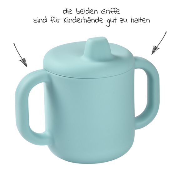 Beaba 3-tlg. Silikon Esslern-Set - Blau