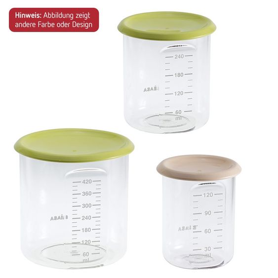 Beaba Storage container 3-pack Baby, Maxi and Maxi+ portion