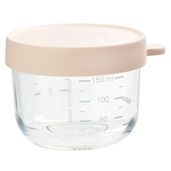 Beaba Storage jar glass 150 ml - Rose Pink