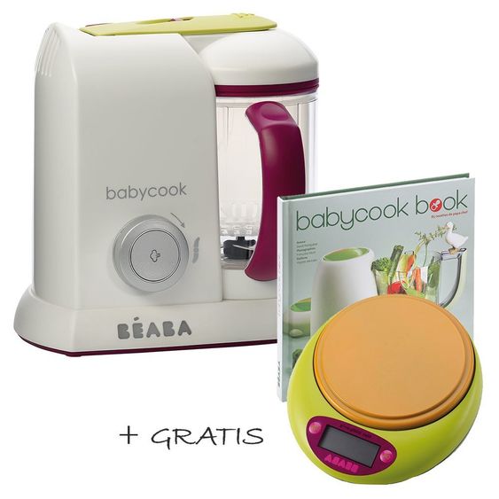 Beaba Babycook Solo Gipsy mit gratis Waage & Kochbuch