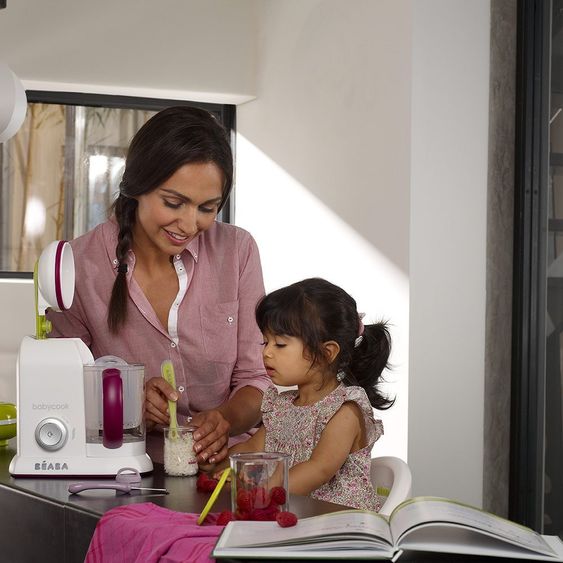 Beaba Babycook Solo Gipsy mit gratis Waage & Kochbuch