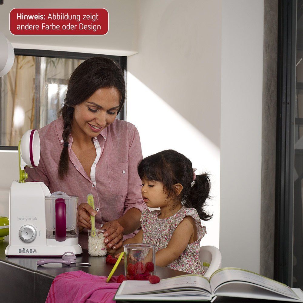 Beaba Babycook Solo Pastellblau mit gratis Waage & Kochbuch