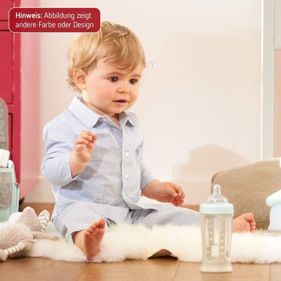 Beaba Baby bottle Biboz Gipsy Purple 210 ml - silicone Gr.1 variable