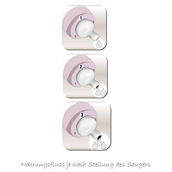 Beaba Baby bottle Biboz pastel pink 210 ml - silicone Gr.1 variable