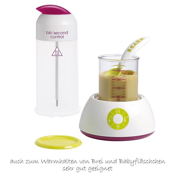 Beaba Baby Food Warmer & Sterilizer 2 in 1 Bib Secondes Control - Gipsy