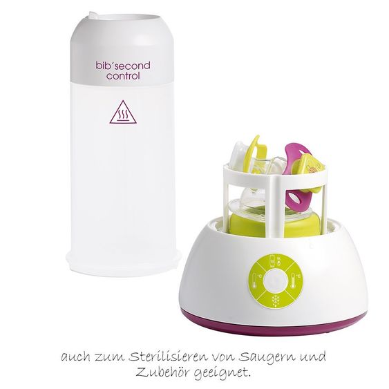 Beaba Baby Food Warmer & Sterilizer 2 in 1 Bib Secondes Control - Gipsy