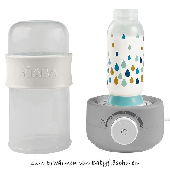 Beaba Babykostwärmer & Sterilisator Babymilk Second - Grau Weiß