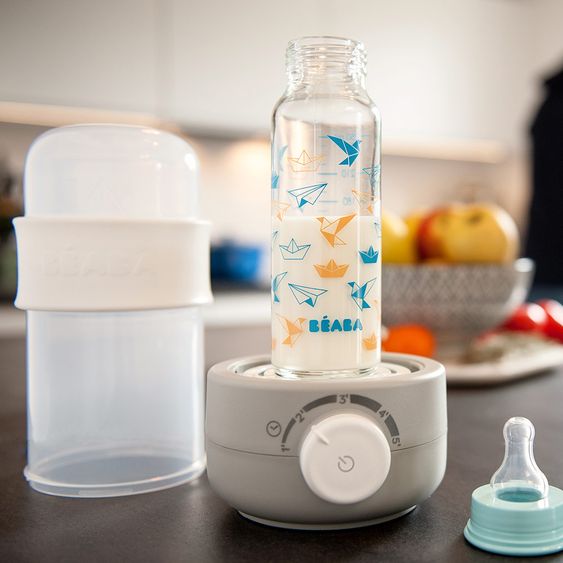 Beaba Babykostwärmer & Sterilisator Babymilk Second - Grau Weiß