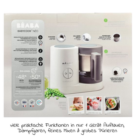 Beaba Babynahrungszubereiter Babycook Neo - Grau/Weiss