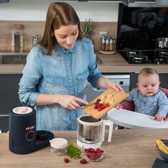 Beaba Babynahrungszubereiter Babycook Neo - Nachtblau Rose