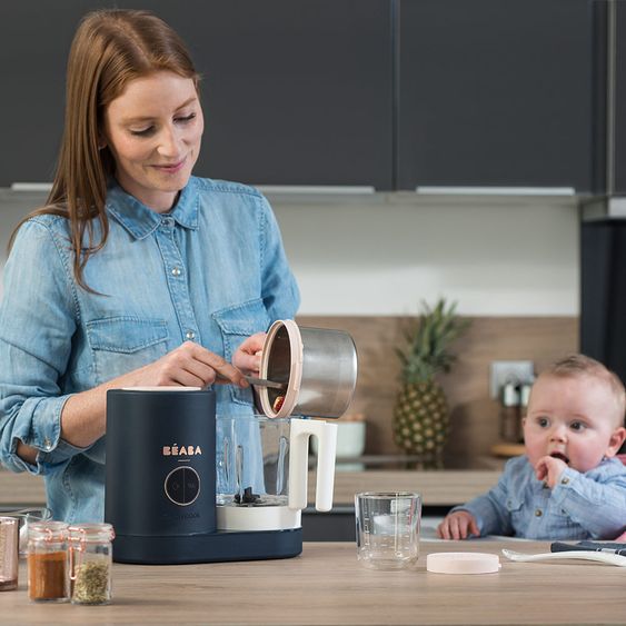 Beaba Babynahrungszubereiter Babycook Neo - Nachtblau Rose