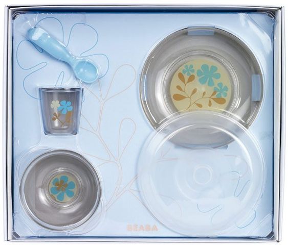 Beaba Babys erstes Ess-Set für die Mikrowelle - Caramel