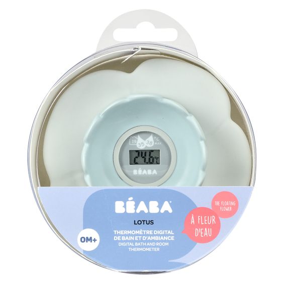 Beaba Bath thermometer digital - Bath flower - Green Blue