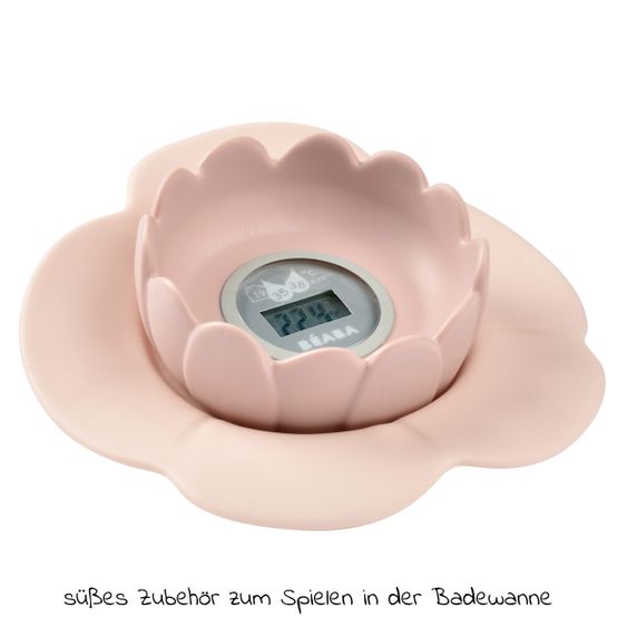 Beaba Bath thermometer digital - Bath flower - Old Pink