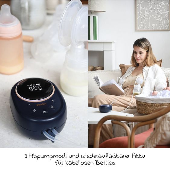 Beaba Elektrische Doppel-Milchpumpe - Nachtblau