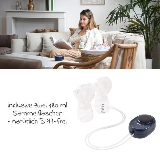 Beaba Elektrische Doppel-Milchpumpe - Nachtblau