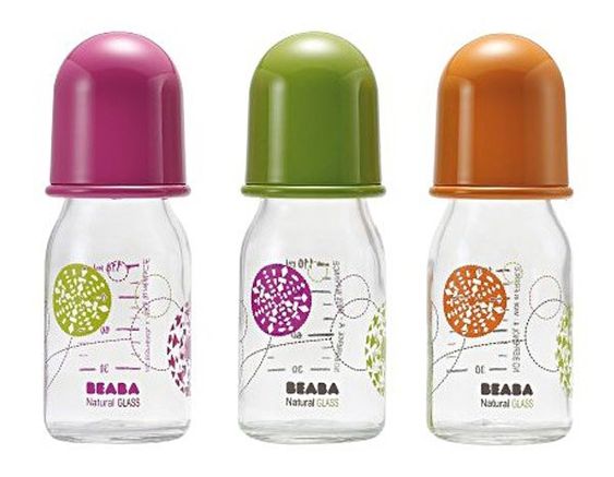 Beaba Glasflasche Trendy 110 ml - Silikon Gr.1