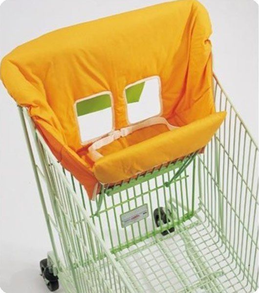Beaba Komfortsitz für Einkaufwagen - Grün Orange