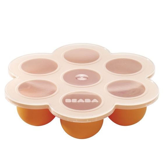 Beaba Multi-portion mold silicone flower - Orange