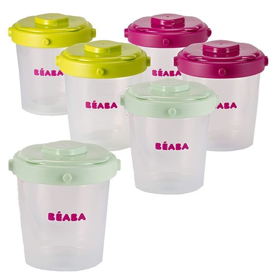 Beaba Stacking portion cup set 200 ml - 6 pieces