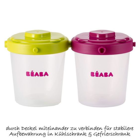 Beaba Stacking portion cup set 200 ml - 6 pieces