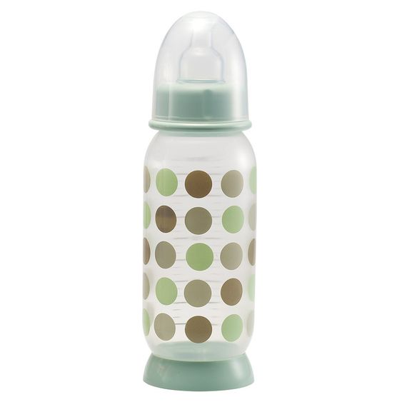 Beaba PP Bottiglia per bambini Dots 240 ml - Silicone Gr.1 Tee - Blu pastello