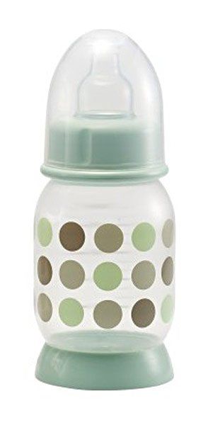 Beaba PP- bottle dots pastel blue 140 ml - silicone Gr.1