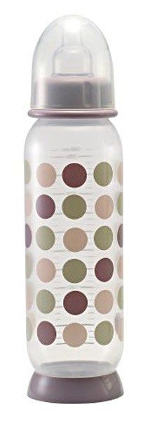 Beaba PP- Flasche Punkte Pastellpink 330 ml - Silikon Gr.1