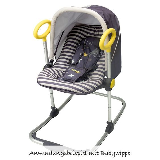 Beaba Schutzdach für Babywippe Up & Down - Hellgrau Grau