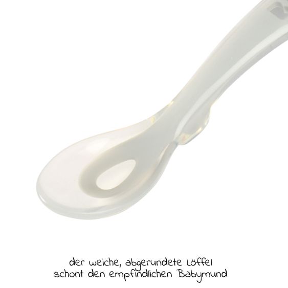 Beaba Silicone Spoon 4 Pack First Meal - Eucalyptus