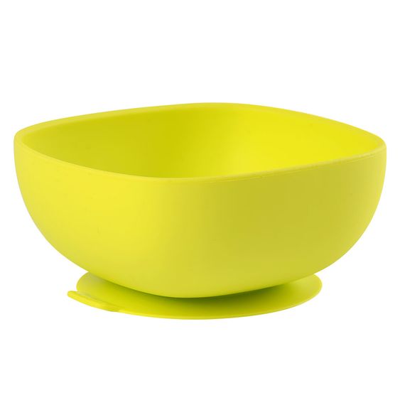 Beaba Silikon-Schale mit Saugfuß - Neon Grün