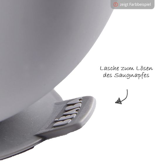 Beaba Silikon-Schale mit Saugfuß - Neon Grün
