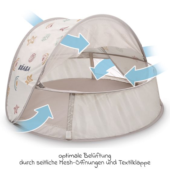 Beaba Spielzelt & Babynest Breezy mit UV-Schutz - Clay Earth