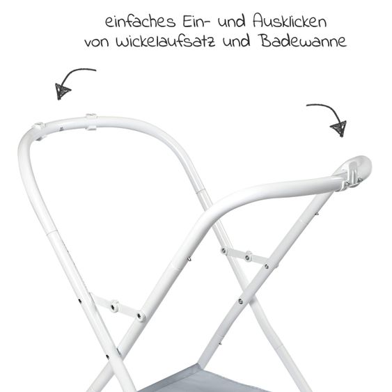 Beaba Ständer für Badewanne + Wickeltisch Camele'o - Light Mist