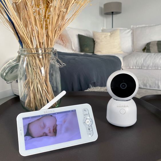 Beaba Video-Babyphone mit 360° Kamera & 720p-HD-Bildschirm - Zen Night Light