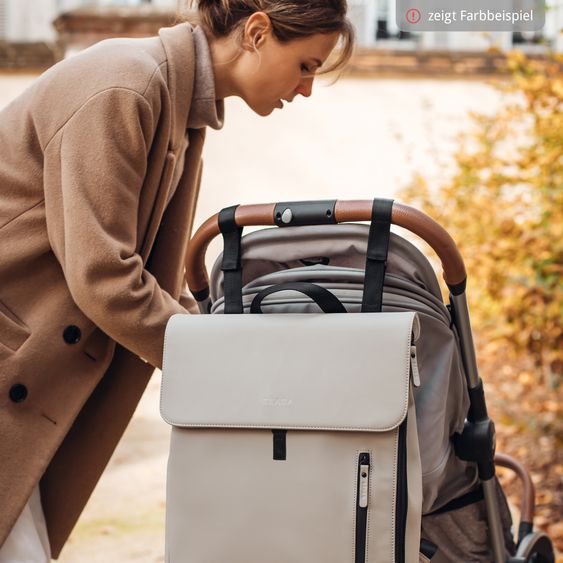 Beaba Wickelrucksack inkl. Wickelunterlage & Kinderwagenbefestigung - Oslo - Mineral Grey