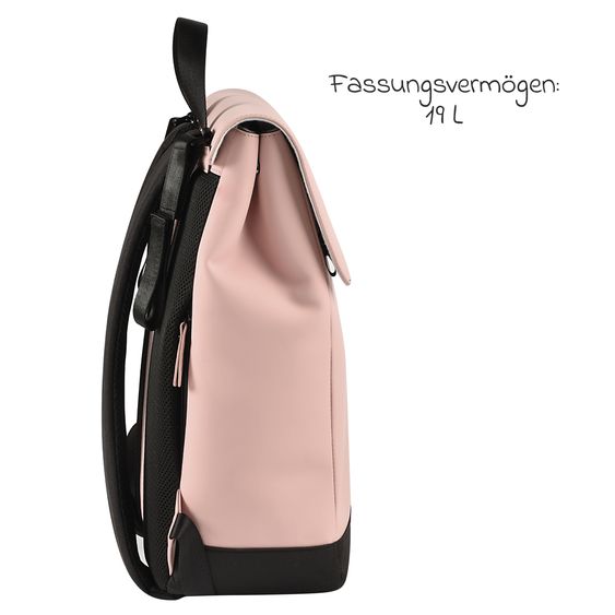 Beaba Wickelrucksack inkl. Wickelunterlage & Kinderwagenbefestigung - Oslo - Rose