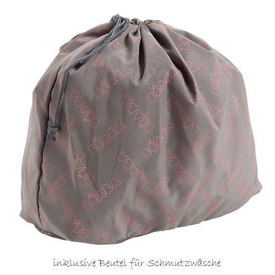 Beaba Wickeltasche Stockholm - Korallenrot Grau