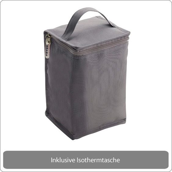 Beaba Borsa fasciatoio in velluto - Grigio