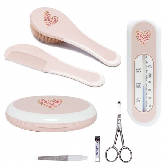 bébé-jou 7-tlg. Pflege-Set - Leopard Pink