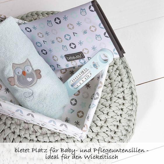 bébé-jou Aufbewahrungskorb 32 x 22 cm - Owl Family