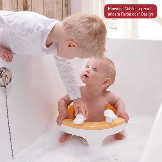 bébé-jou Baby-Badesitz mit Pumpspielzeug - Light Grey