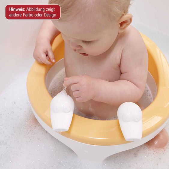 bébé-jou Baby-Badesitz mit Pumpspielzeug - Light Grey