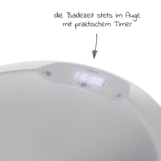bébé-jou Baby-Badewanne Sense Edition - Light Grey