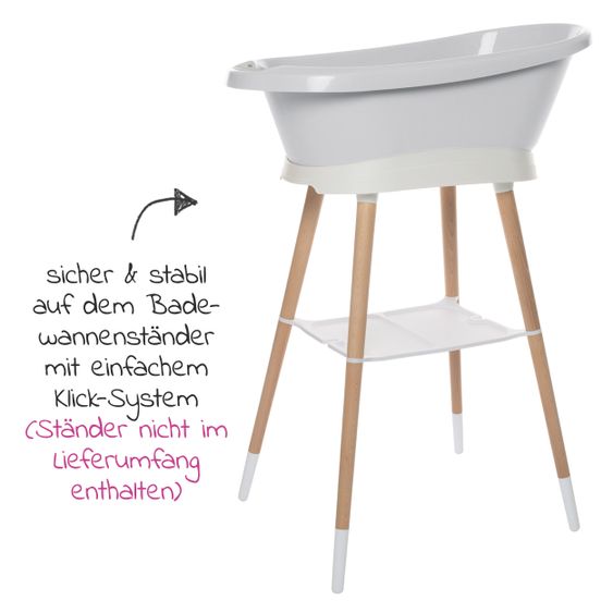 bébé-jou Baby-Badewanne Sense Edition - Light Grey