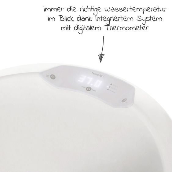 bébé-jou Baby-Badewanne Sense Edition - White