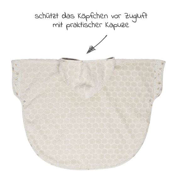 bébé-jou Bathing poncho - Wish Grey - Gr. 86/92